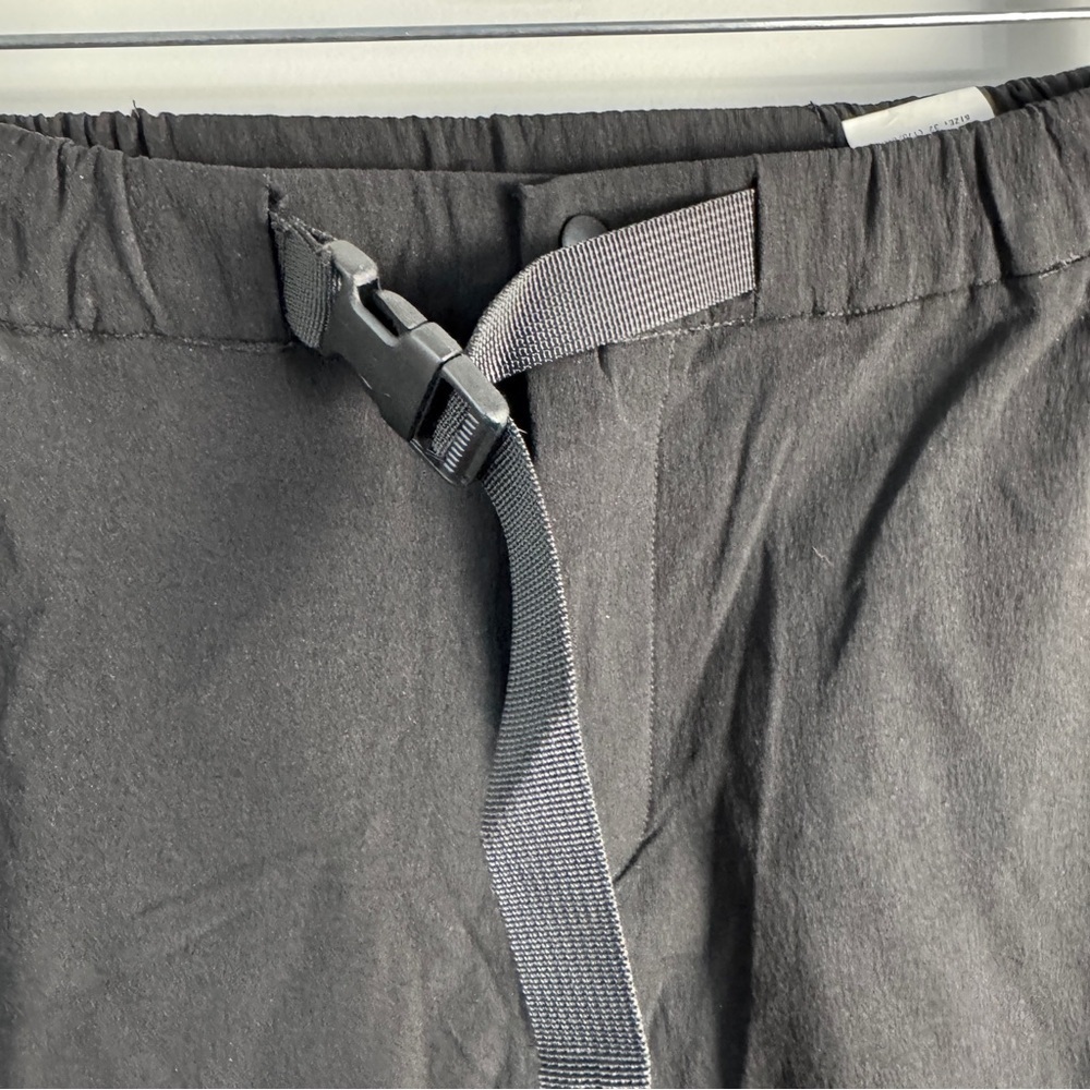 Alexander K Techwear Jogger Pants Men 32 Black Belted Utility Zip Pocket Belt - Picture 5 of 13